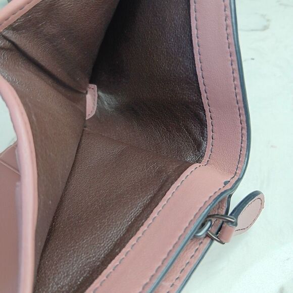 BOTTEGA VENETA two tone mauve pink leather INTRECCIATO Wallet Full Set - Picture 9 of 11